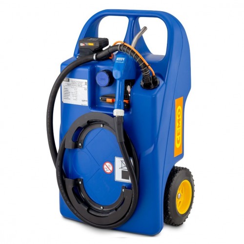 Trolley Carrito para AdBlue® 60 litros con bomba eléctrica y batería CAS CEMO