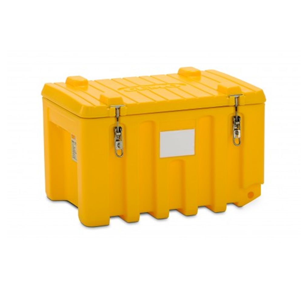 Baúl contenedor caja almacenaje herramientas CEMbox 150 litros amarillo