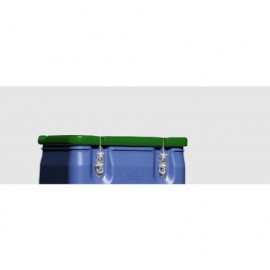 Carrito de almacenamiento sustancias peligrosas Mobil Box 170 litros Tapa verde