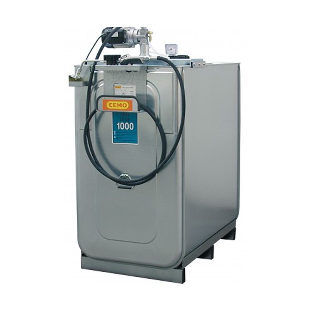 Depósito HDPE 750 litros con bomba eléctrica para lubricantes (Aceite)