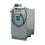 Depósito HDPE 750 litros con bomba eléctrica para lubricantes (Aceite)