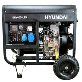 Generador diésel monofásico HYUNDAI DHY6000LEK serie PRO