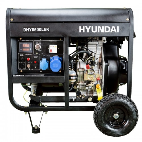 Generador diésel monofásico HYUNDAI DHY8500LEK serie PRO