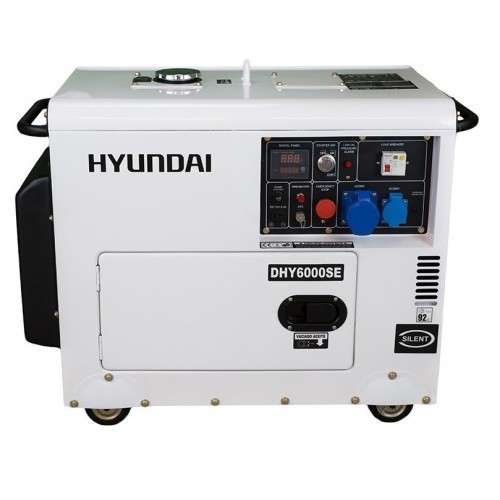 Generador diésel monofásico silent serie Pro HYUNDAI DHY6000SE ( Insonorizado )
