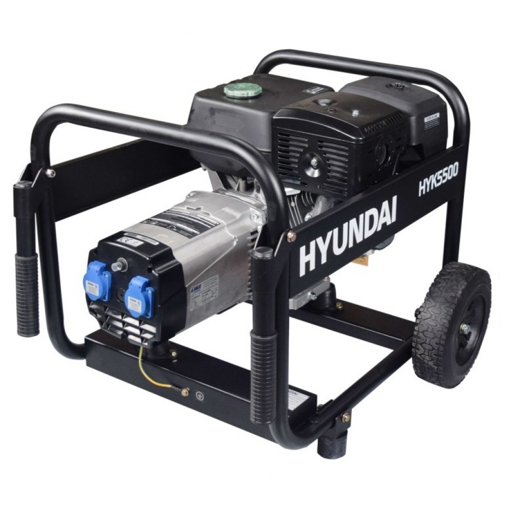 Generador gasolina monofásico HYUNDAI HYK5500 serie rental