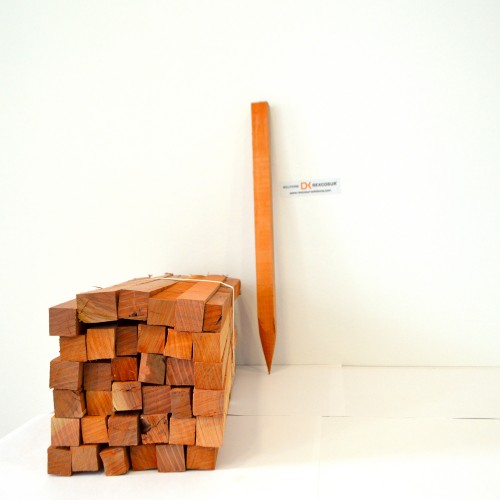Estacas de madera 50 cm 36 uds